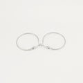 Pendientes Aro plateado. Gema Medina