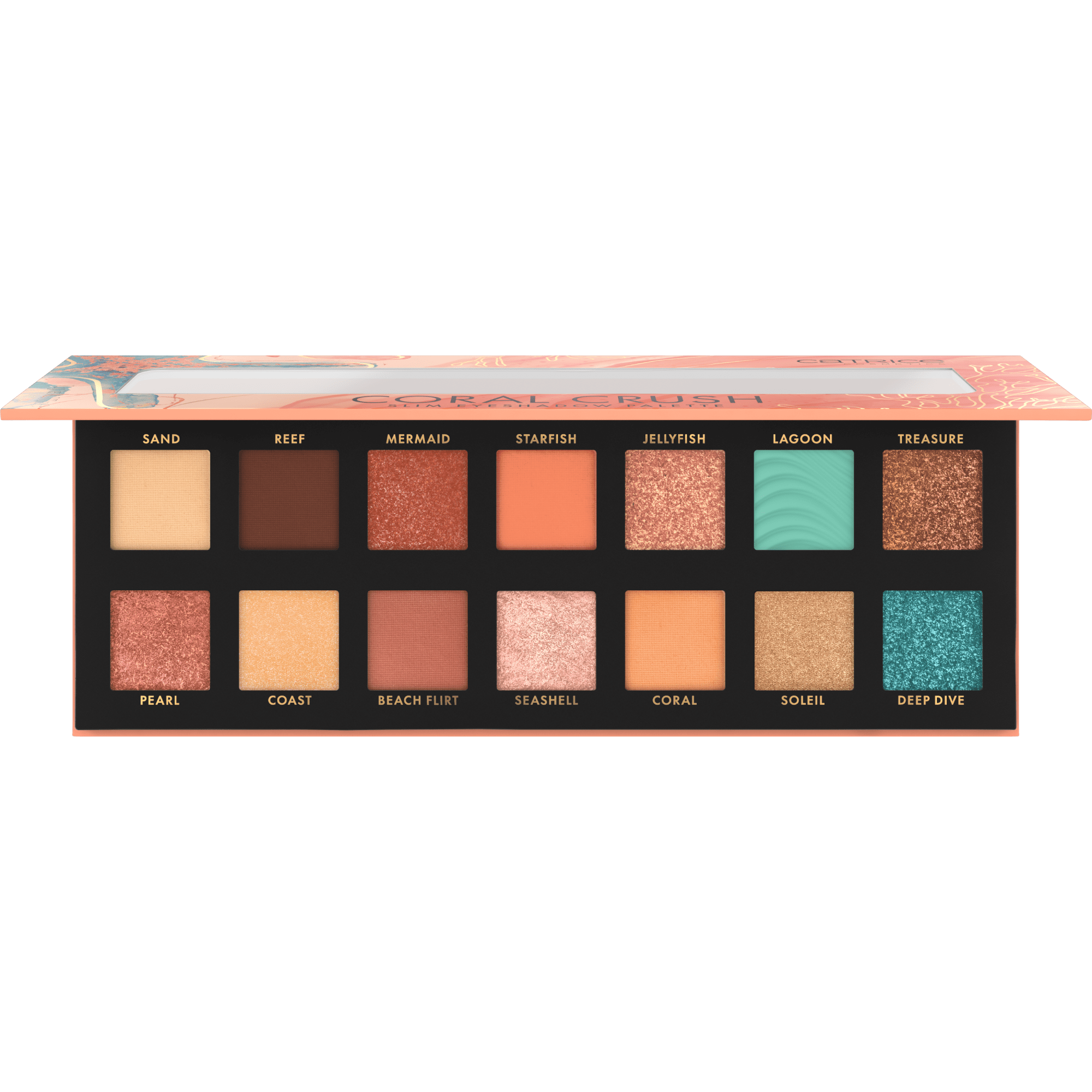Paleta De Sombras De Ojos Coral Crush Slim 030. CATRICE
