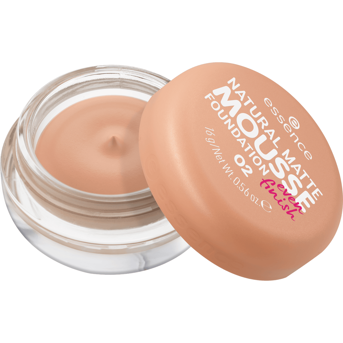 Maquillaje En Mousse Natural Matte Mousse Foundation 02. Essence