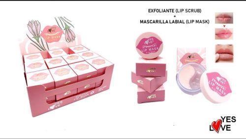 Exfoliante de labios con Mascarilla labial. Yes Love