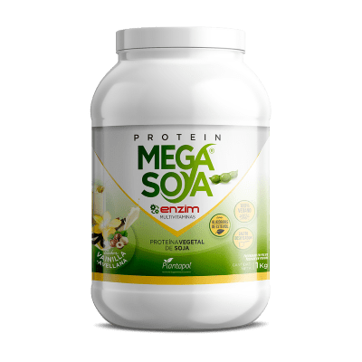 Batido Mega Soya Proteina sabor vainilla y avellana Plantapol
