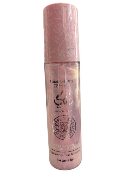 Esencia Árabe con Brillo Spray cara y cuerpo 110 ml. Kiss Beauty
