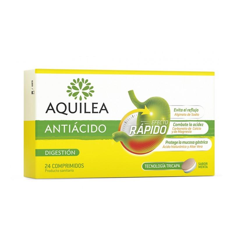 Antiácido Sabor Menta 24 Comprimidos Tricapa. Aquilea