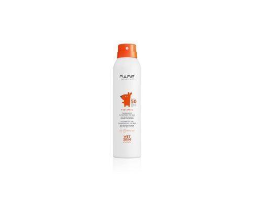 Fotoprotector Pediátrico Transparente Wet Skin SPF 50. Babe