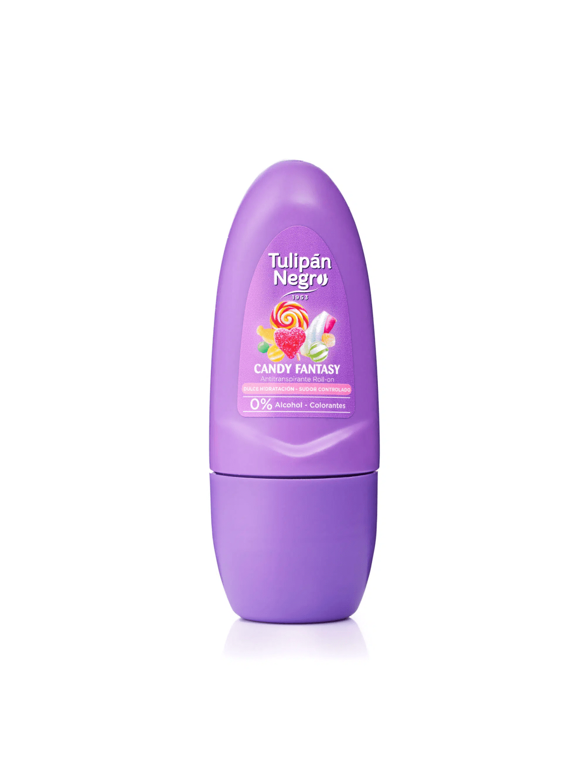 Desodorante antitranspirante Roll-on Candy Fantasy 50ml. Tulipán Negro