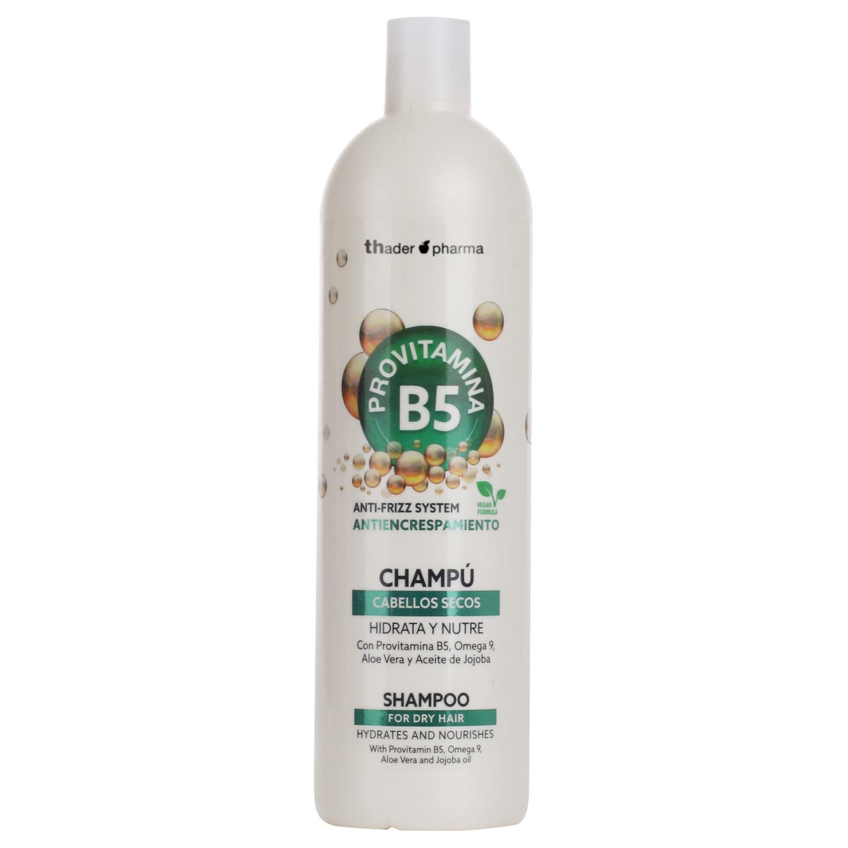 Champú Efecto Antiencrespamiento Provitamina B5. Cabellos secos. 1000 ml. Th Pharma