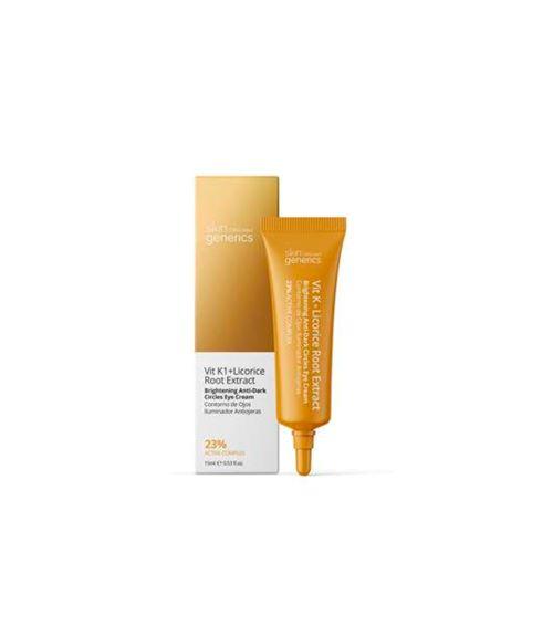 Contorno de ojos iluminador antiojeras con Vitamina K y Licorice 15ml. Skin Generics