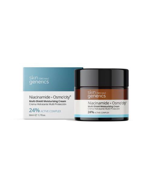 Crema multiprotección con Niacinamida y Osmo'city 24% 50ml. Skin Generics