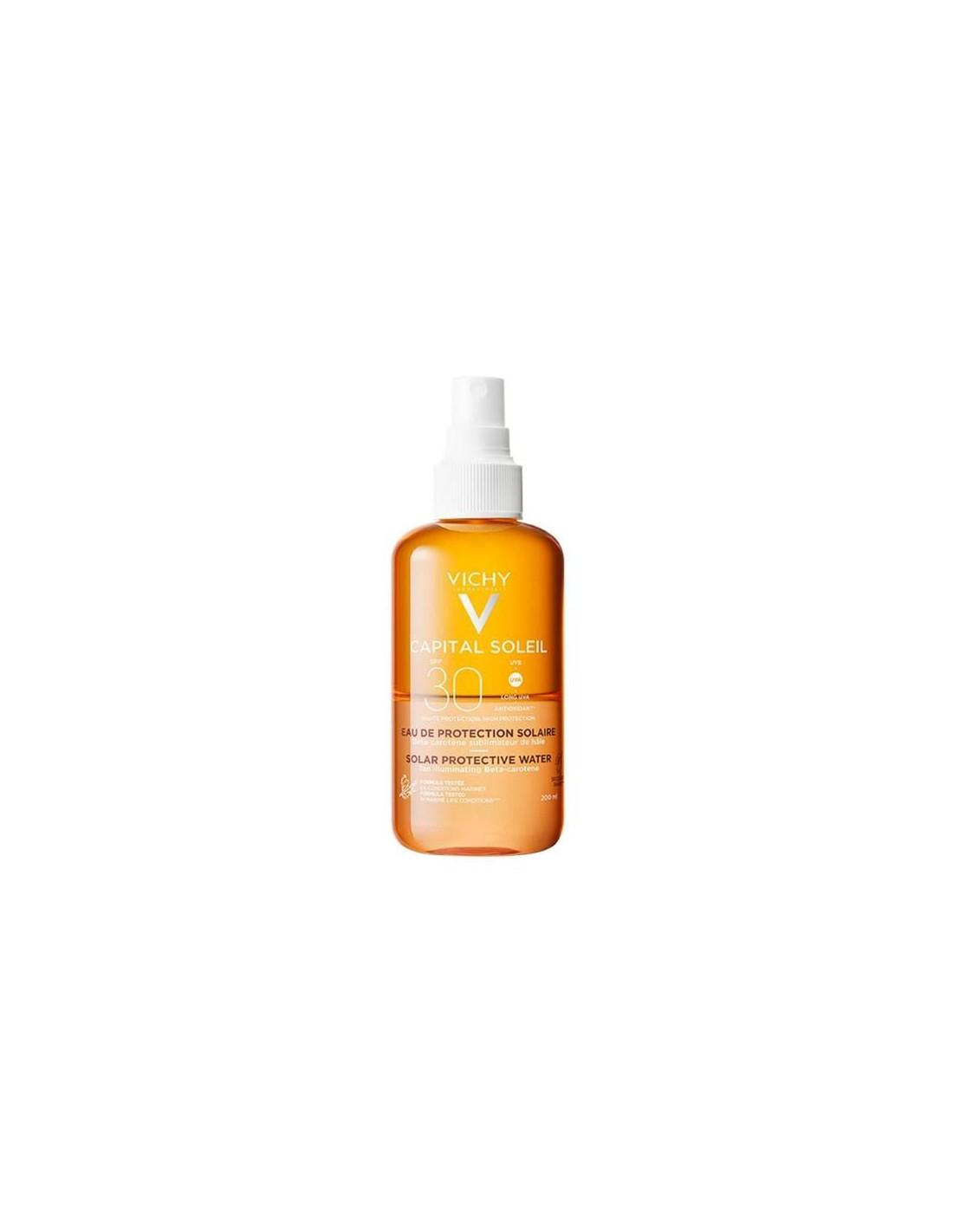 Capital Soleil Agua de Protección Solar Luminosidad SPF50+ 200ml. Vichy